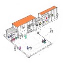 CatalyticAction's Playground Puts Children at the Center of Relief Efforts for Syria CatalyticAction's Playground Puts Children at the Center of Relief Efforts for Syria A drawing of the proposed playground. Image © CatalyticAction