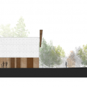Capilla San Alberto Magno  / Juan Pavez Aguilar  + José Requesens Aldea East Elevation