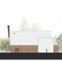 Capilla San Alberto Magno  / Juan Pavez Aguilar  + José Requesens Aldea West Elevation
