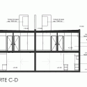 Casas Adosadas / Estudio A+3 Casas Adosadas / Estudio A+3 Section C-D