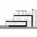 Circulo Mercantil Industrial Sports Center / Manuel Quijano Vallejo Circulo Mercantil Industrial Sports Center / Manuel Quijano Vallejo East Elevation