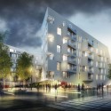 A2M Designs Eco-Neighborhood for Belguim Exterior View. Image Courtesy of A2M