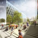 A2M Designs Eco-Neighborhood for Belguim Exterior View. Image Courtesy of A2M
