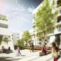 A2M Designs Eco-Neighborhood for Belguim Exterior View. Image Courtesy of A2M