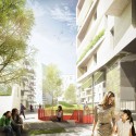 A2M Designs Eco-Neighborhood for Belguim Exterior View. Image Courtesy of A2M