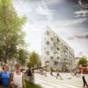 A2M Designs Eco-Neighborhood for Belguim Exterior View. Image Courtesy of A2M