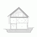 Alpine Barn Apartment / OFIS Architects Alpine Barn Apartment / OFIS Architects Section FF
