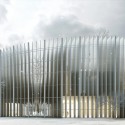 MenoMenoPiu Proposes a Circular Form for the House of Hungarian Music MenoMenoPiu Proposes a Circular Form for the House of Hungarian Music Exterior. Image Courtesy of +imgs