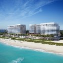 Richard Meier Tops Out on Florida Beach "Surf Club" Richard Meier Tops Out on Florida Beach "Surf Club" © dbox for Fort Capital / Richard Meier & Partners