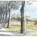 Chateau Margaux Winery / Foster + Partners Sketch © Foster + Partners