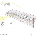 Chateau Margaux Winery / Foster + Partners Sketch © Norman Foster